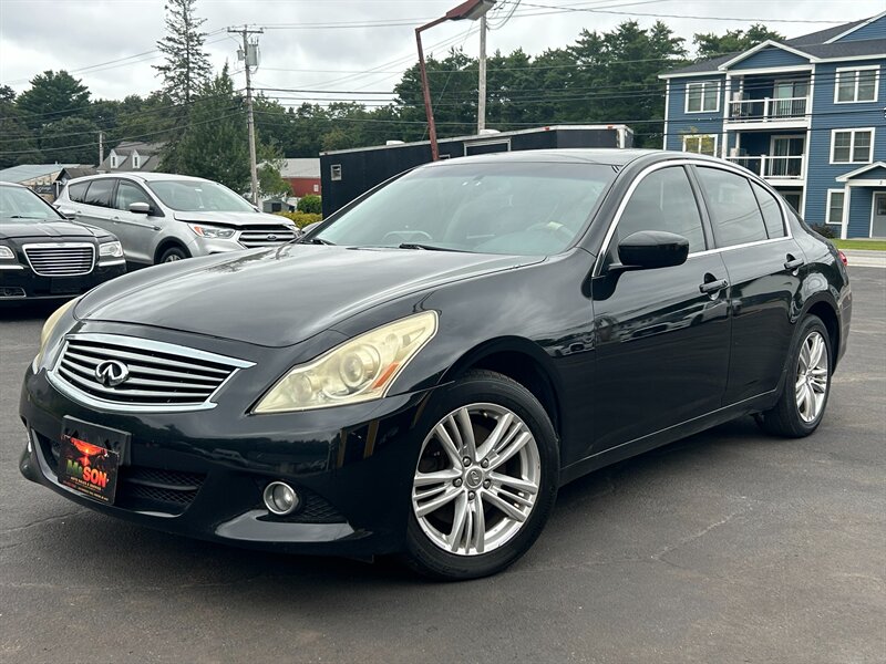 Front view of a used Infiniti at M & Son Auto Sales & Service in Windham, Maine